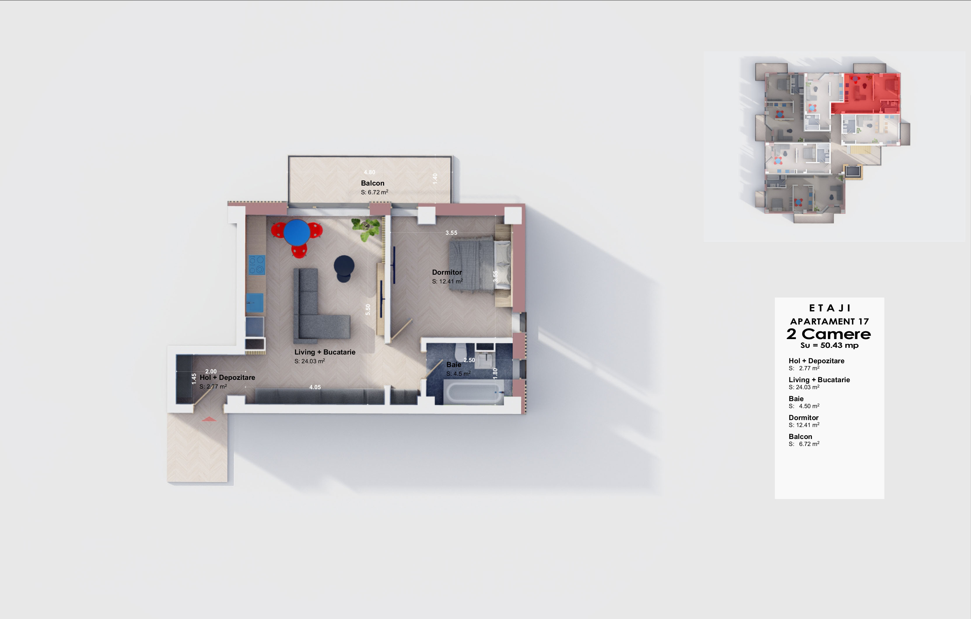 Apartament 17 - Etaj 1